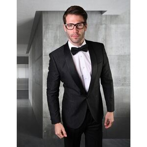 ✨STATEMENT VJ-124 BLACK SZ LARGE FANCY SINGLE JACKET✨